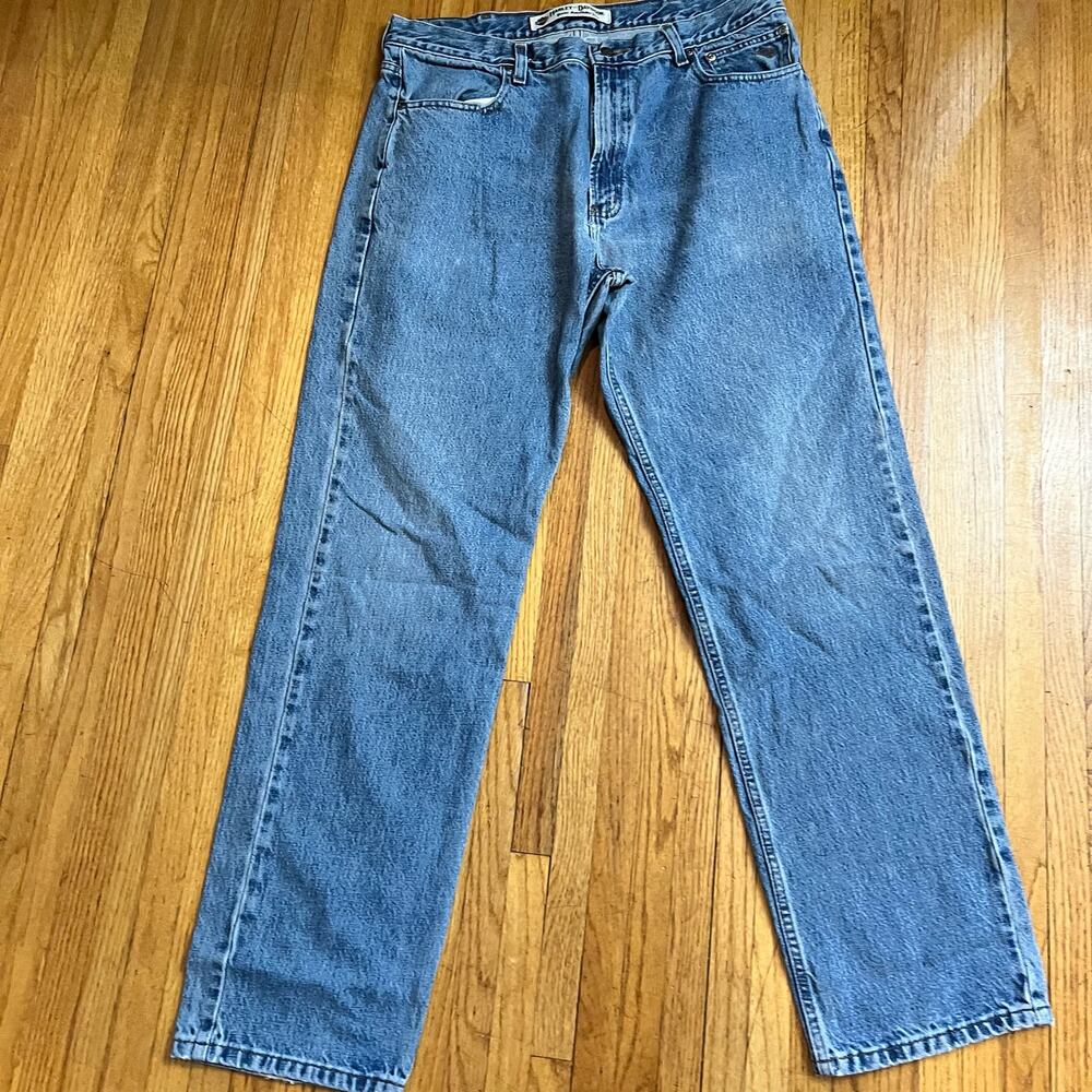 Vintage Harley Davidson Jeans Mens 37 X33 Med Wash Denim Straight Motorcycle